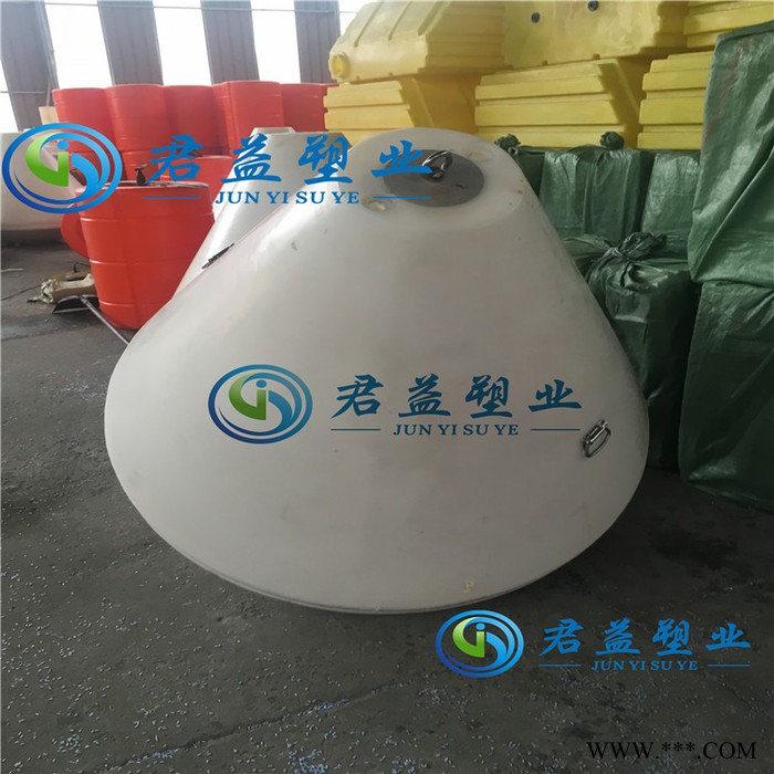 河道施工用带太阳能警示灯浮标，pe航标 警示航标图4