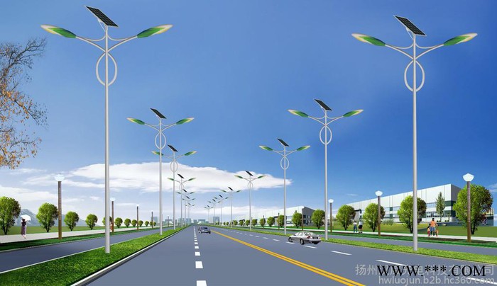 双臂太阳能--路灯 美丽乡村太阳能路灯批发 太阳能庭院灯批发图5