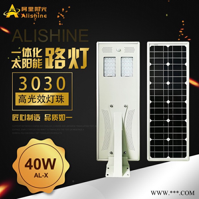 工厂直销 阿里阳光AL-X40 太阳能路灯 40w 太阳能庭院灯 户外太阳能灯图6