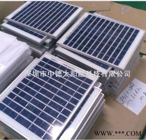 中德太阳能zd60w 太阳能滴胶板，太阳能面板，太阳能灯具充电板，太阳能发电系统，单多晶硅电池板组件图6