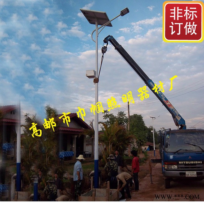 农村太阳能路灯28WLED路灯照明 路灯28W 6米12V太阳能 品质保障图2