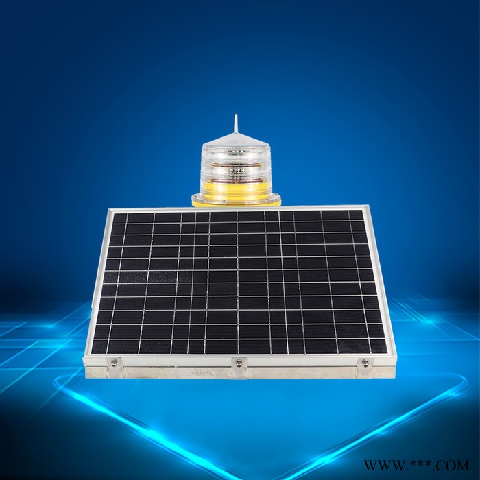 建航 GPS同步信号灯高楼警示灯 太阳能系列航空障碍灯 硅太阳能航空障碍灯 防撞警示led灯 安全警示闪烁灯太阳能图2