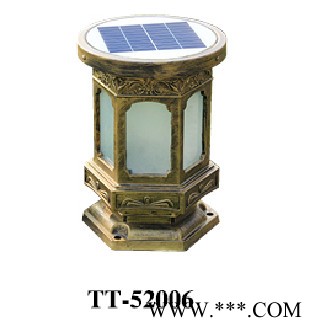 杰炜灯饰TT-52009 太阳能柱头灯     太阳能柱头灯厂家图2