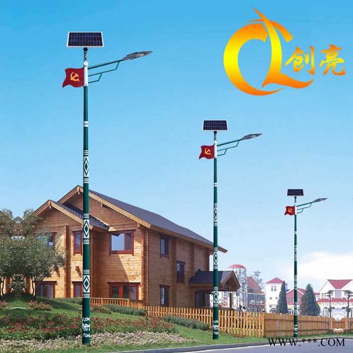 创亮户外照明CL-1292 民族风特色太阳能路灯 庭院灯 高杆灯 新农村LED道路灯 太阳能景观庭院灯厂家图5