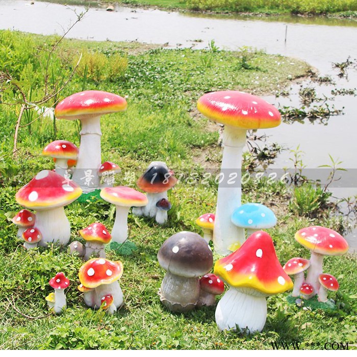 蘑菇太阳能装饰摆件  公园景观摆件图4