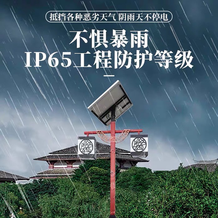 普米瑞005 民族风太阳能路灯6米50W特色太阳能路灯图2