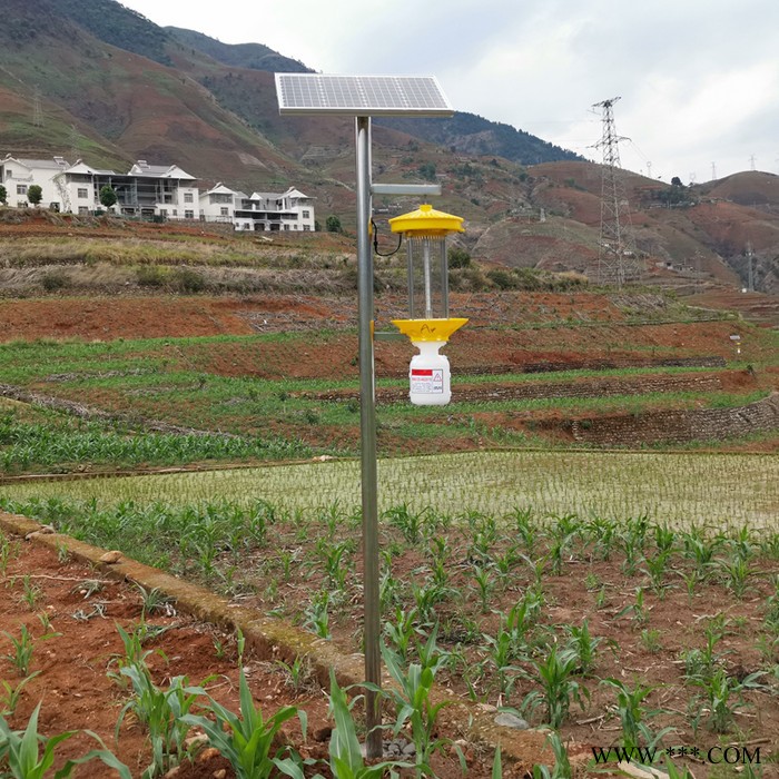 频振式太阳能杀虫灯价格 LED频振式太阳能杀虫灯厂家托普云农图2