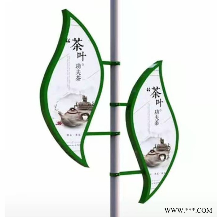 钦州太阳能供电灯杆灯箱 路灯广告牌 道旗灯箱制作厂家图2