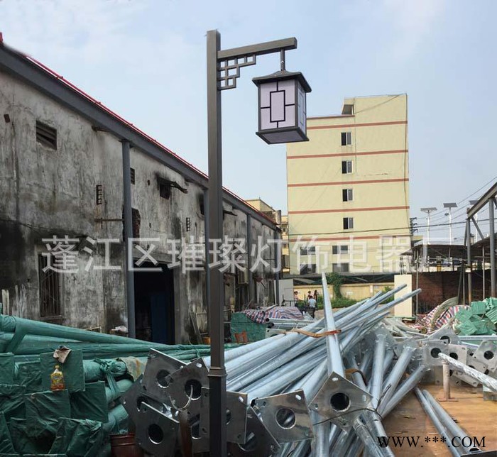 璀璨CC-120  太阳能庭院灯 led庭院路灯 路灯灯杆图1