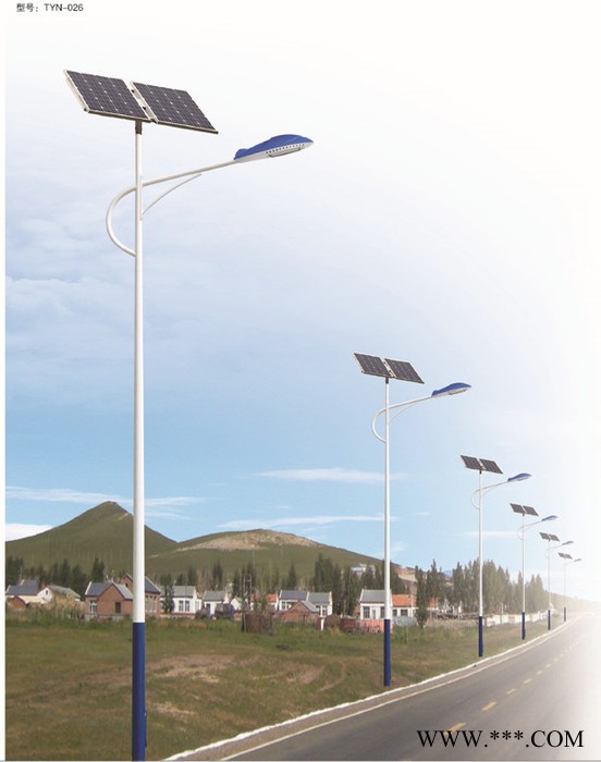 太阳能路灯6米led锂电池太阳能路灯30w瓦新农村乡村小路道路灯户外5米7米量大从优图2