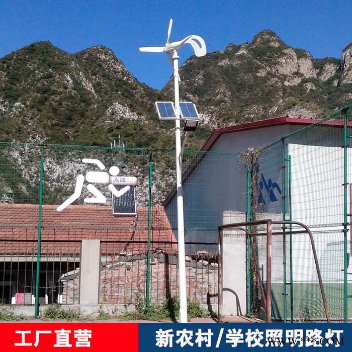 新农村风光互补太阳能路灯 户外风机互补路灯路灯杆 风力发电路灯图2