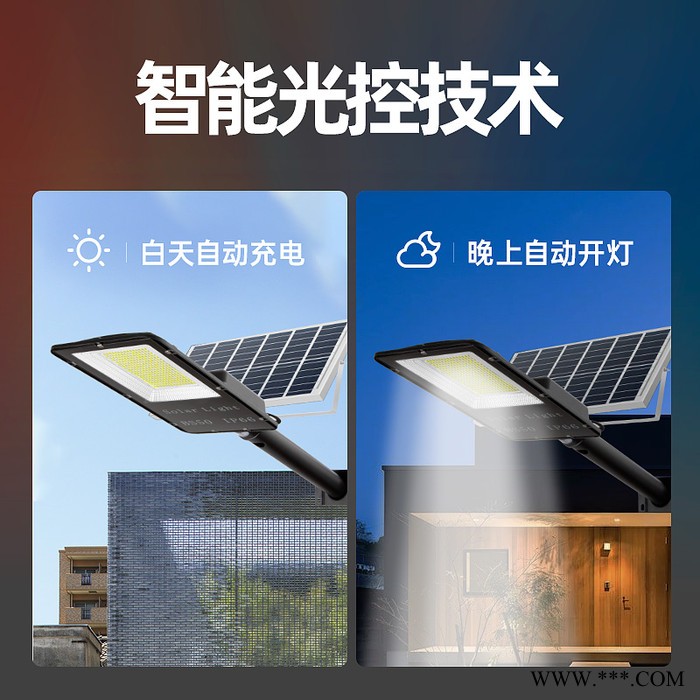点点照明BS-100 太阳能路灯厂家批发 IP66户外太阳能庭院灯 新农村路灯 LED节能路灯 防水家用室外灯图2