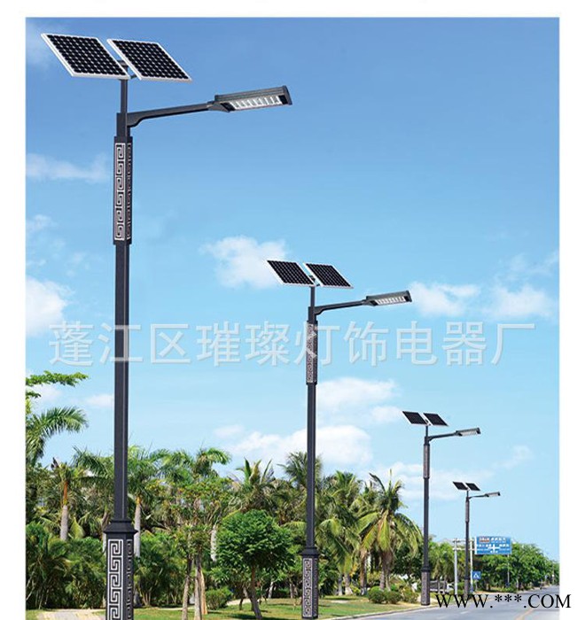 璀璨 CC-103 中山灯杆厂  太阳能路灯杆 6米自弯臂杆图2