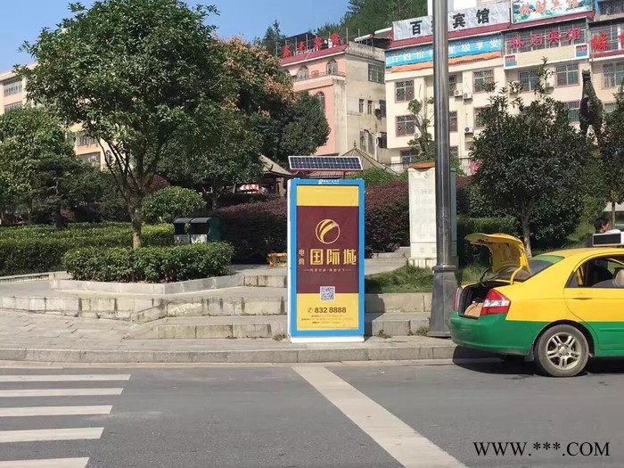 太阳能环保垃圾箱灯箱 太阳能分类果皮箱  环保垃圾箱图4