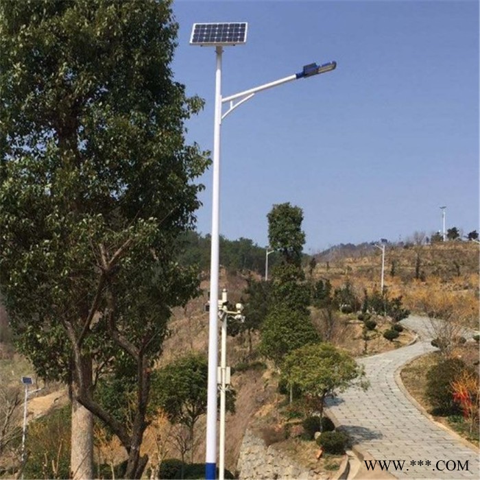 新星单臂路灯 太阳能路灯 LED路灯30瓦方形灯图2