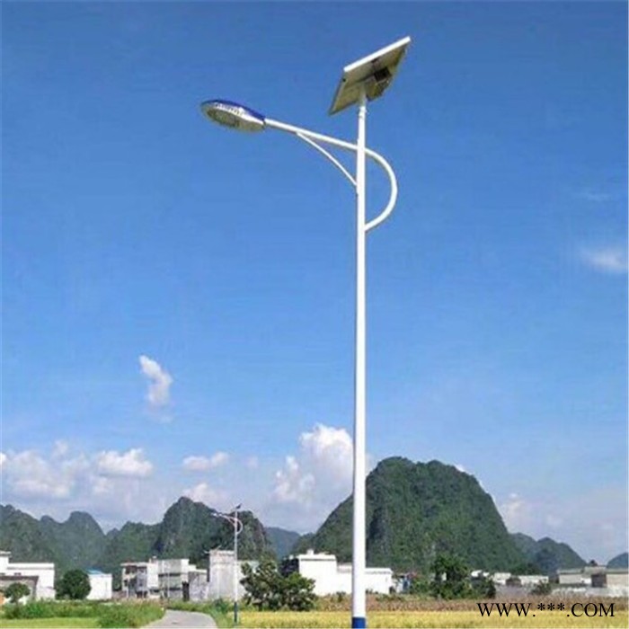 新星单臂路灯 太阳能路灯 LED路灯30瓦方形灯图1