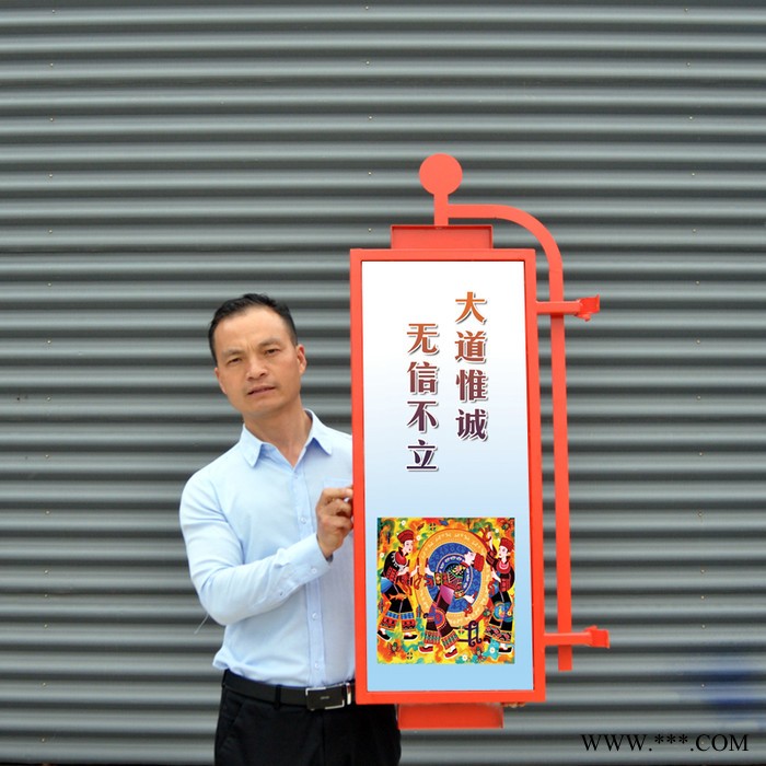 4道路灯杆道旗广告牌灯杆灯箱太阳能供电图8