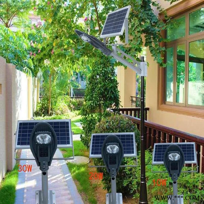 ** LED太阳能路灯 人体感应声光控庭院灯 新农村一体化路灯图4