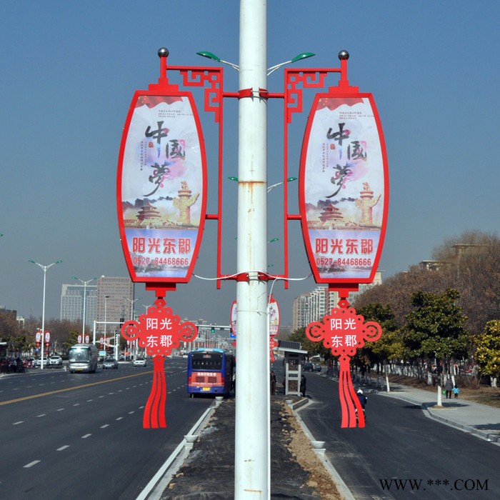 大朗太阳能灯杆道旗灯箱DLDG9001 路灯杆灯箱制作电杆广告牌灯杆灯箱设计路灯杆中国结广告灯箱厂家供应图8