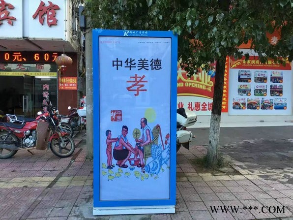 大广告位垃圾箱 大容量广告垃圾桶  带太阳能广告垃圾灯箱图3