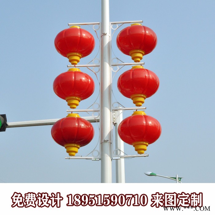 DLTNY539太阳能灯杆广告牌路灯杆灯箱道旗款式多图3