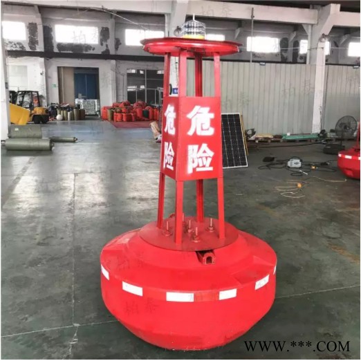 锥形塑料指示浮标 圆柱型警示航标 聚乙烯太阳能灯浮标定制图4