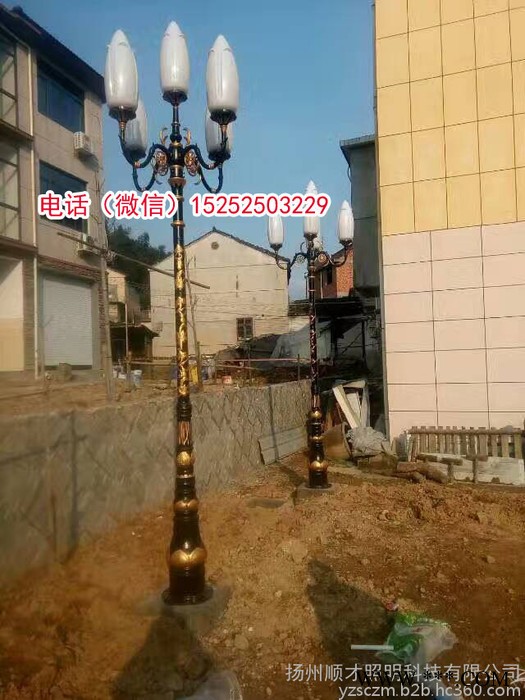 厂家生产3米3.5米4米4.5米6米m太阳能市电LED庭院灯庭院路灯景观路灯小区庭院灯广场户外防水复古室外灯仿古庭院路灯图3