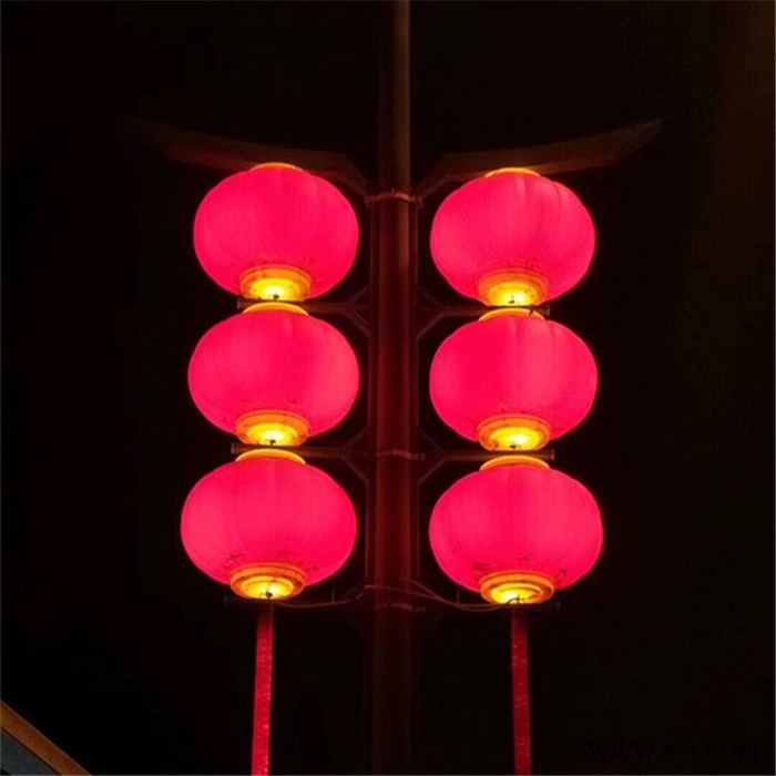 供应8米LED中国结路灯 LED注塑节日灯路灯 红灯笼LED节日灯 太阳能中国结路灯图8