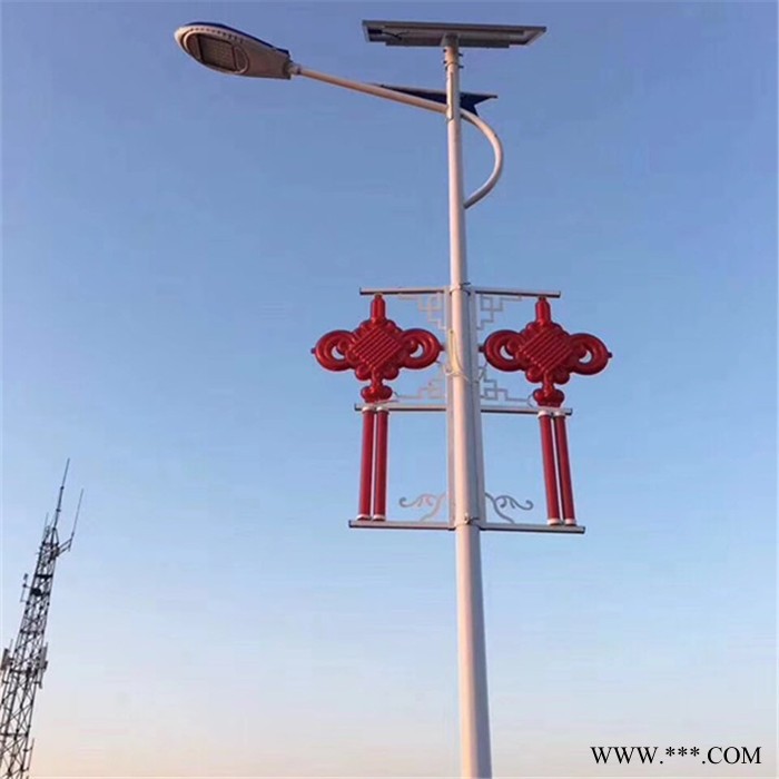 供应8米LED中国结路灯 LED注塑节日灯路灯 红灯笼LED节日灯 太阳能中国结路灯图6