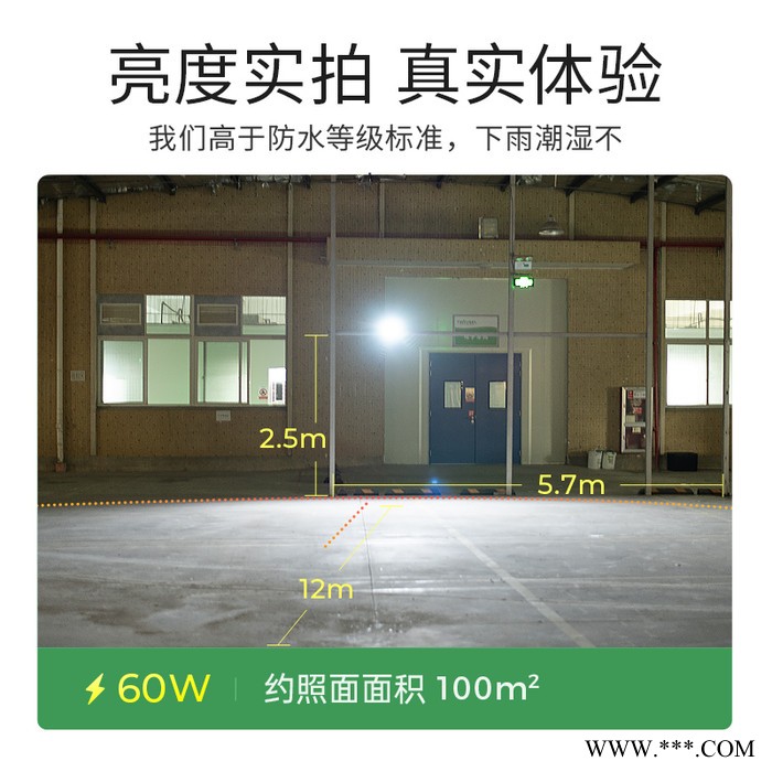 点点CS系列 太阳能投光灯路灯厂家批发院灯新农村照明户外led投光灯遥控光控感应照明灯30W/60W/100W/300w图3