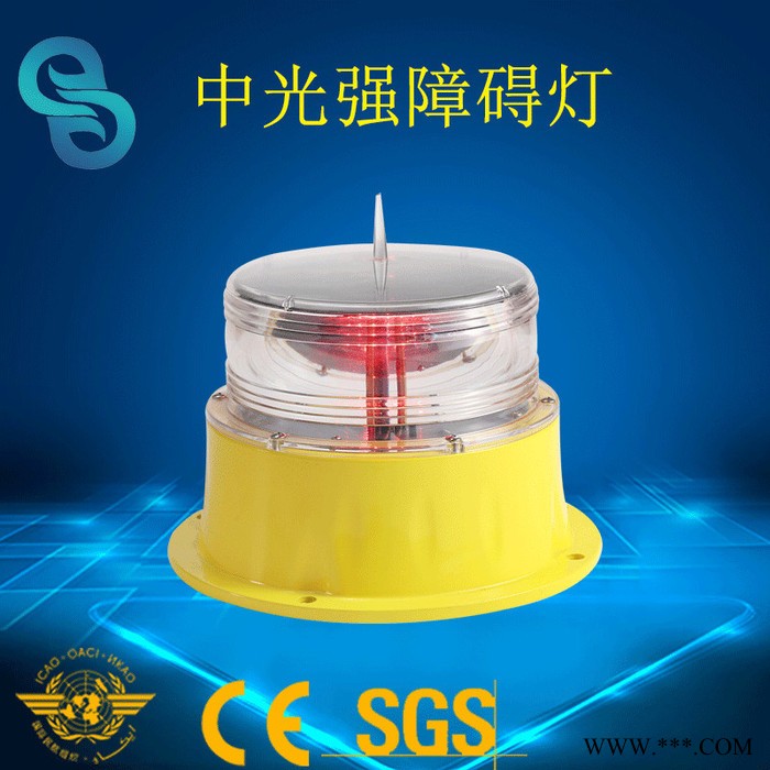 建航太阳能一体化IALA障碍灯GPS交流联闪灯LED标志灯化工厂航空灯烟囱防水障碍灯航标灯续航时间达200小时图2
