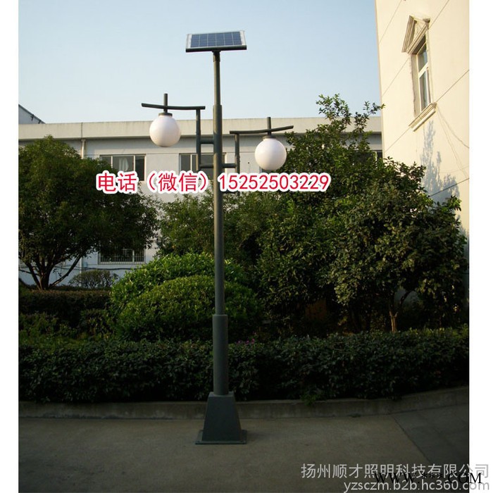 厂家3米3.5米4米4.5米6米m太阳能市电7字铝型材一体化LED庭院景观路灯小区广场户外防水复古室外仿古不锈钢庭院路灯图3