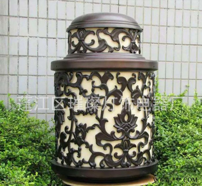 太阳能灯柱头 墙头灯 圆球 柱子灯  墙头记  柱子灯图1