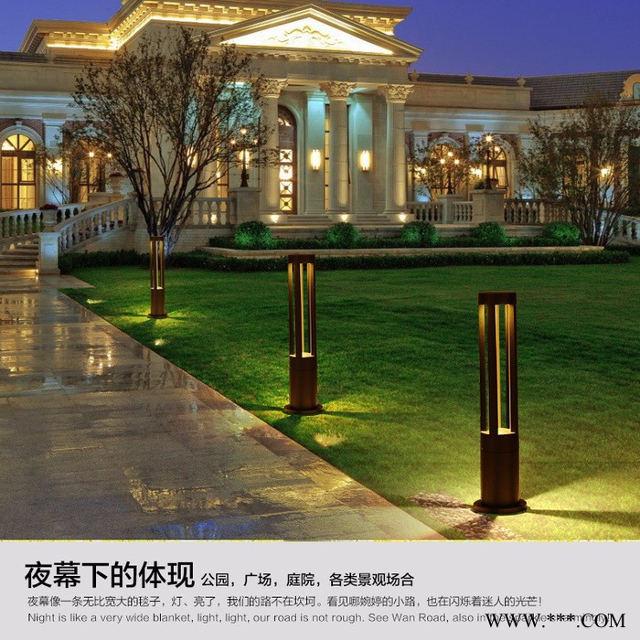 太阳能庭院灯草坪灯花园灯草地灯小区景观灯户外防水路灯led园林图5