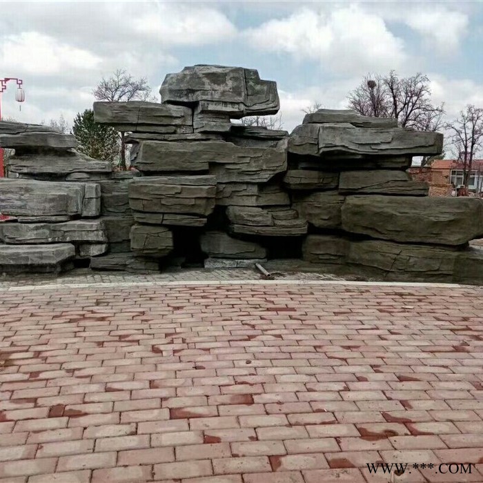 【如源】室外落地照明园林景观仿古做旧 假山图3