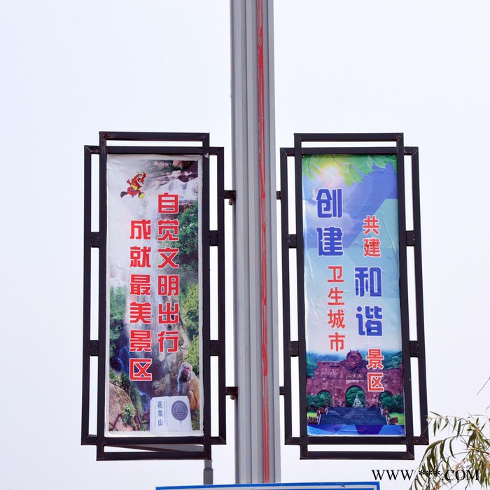 大朗厂家求制作DLDG595灯杆灯箱广告牌太阳能供电双画面好看图5