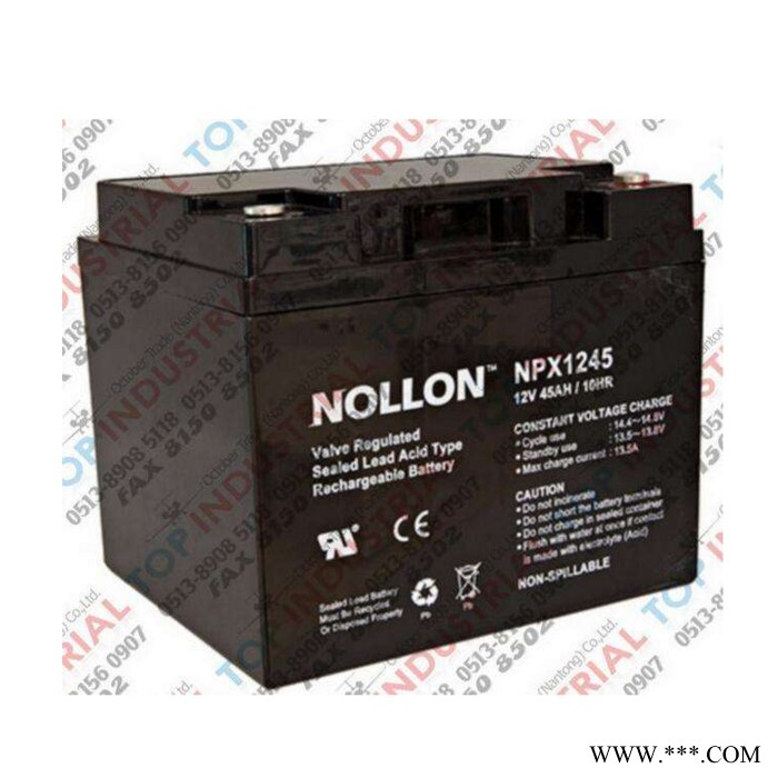 美国NOLLON蓄电池NPX12100 太阳能系统交通航标信号灯专用  现货供应 厂价直销图2