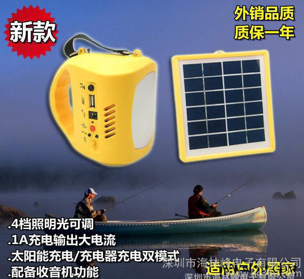 太阳能灯，太阳能庭院灯，便携式太阳能户外应急灯，草地太阳能灯图3