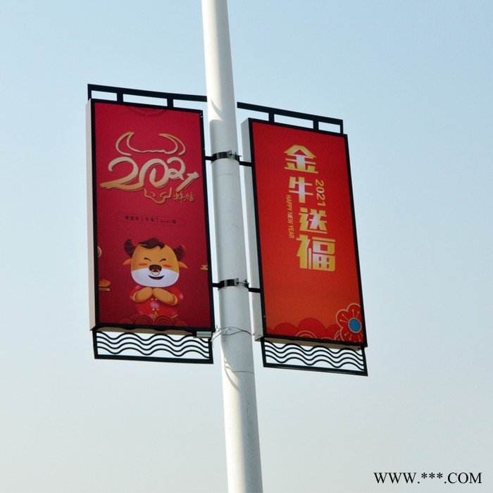 高邮定制道旗灯箱广告牌道旗灯杆灯箱宣传栏厂家太阳能供电led照明图7