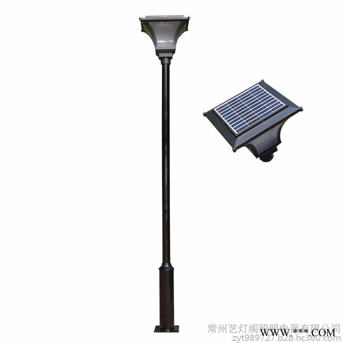 新光达太阳能庭院灯LED10瓦3米太阳能灯户外防水庭院灯led太阳能路灯景观灯节能省电户外灯led路灯厂家图2