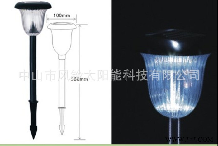 太阳能高亮LED庭院灯  节能环保太阳能装饰花园灯图2