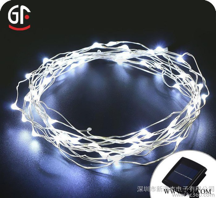 源头SL200T防水太阳能200灯LED铜丝灯串 户外花园工程装饰灯图3