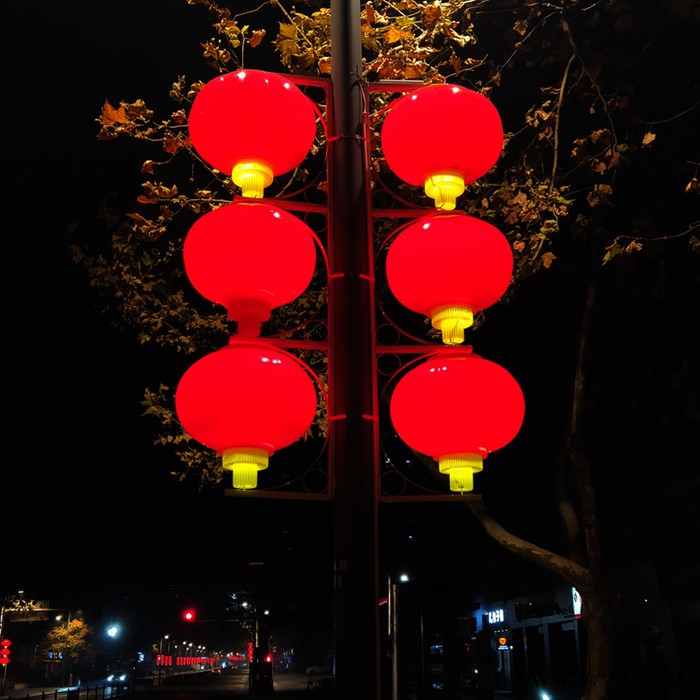 丽江市道旗广告灯箱路灯杆灯箱广告牌led发光太阳能供电画面发光好看图2
