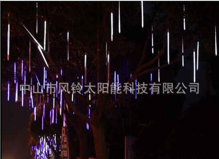 太阳能流星雨灯   太阳能高亮闪烁流星管灯  庭院装饰灯图2