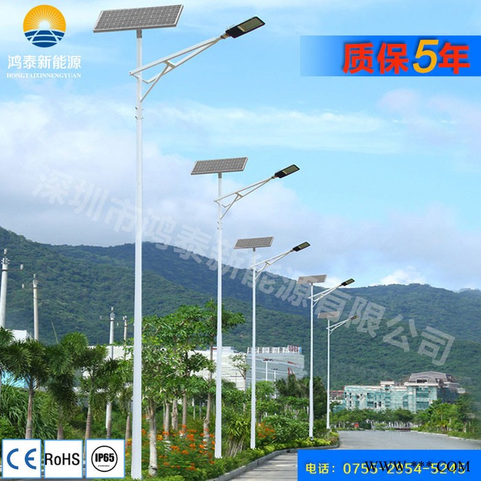河南安阳内黄县 60W太阳能路灯 太阳能景观灯 7米太阳能LED路灯厂家图3