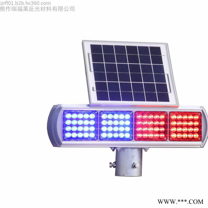 河南晶锐各种型号 太阳能爆闪灯 施工警示灯厂家图2