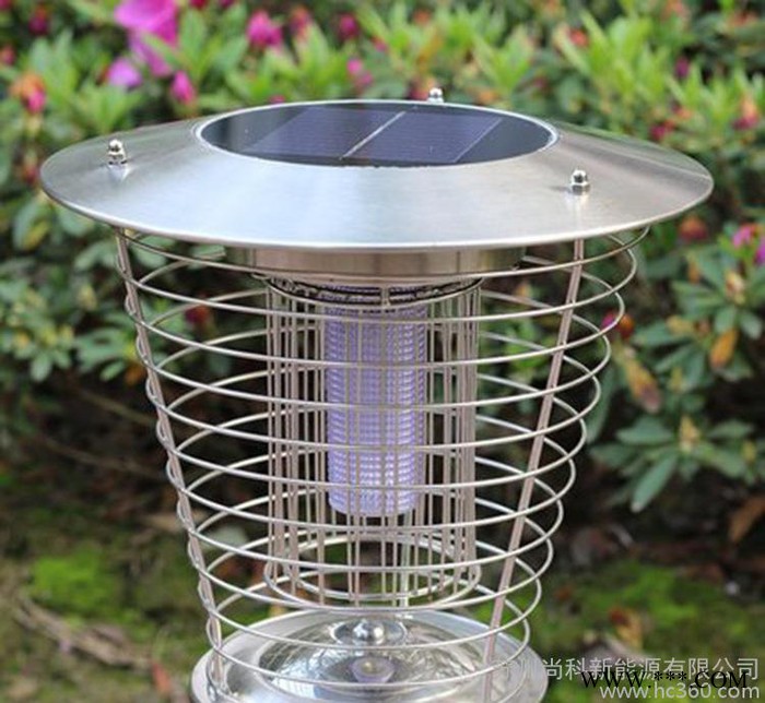 太阳能灭蚊灯 户外小区草坪电击灭虫灯 农用频振led诱虫杀虫灯图3