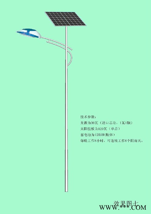 丰泽太阳能路灯厂7米太阳能LED路灯太阳能小型路灯图4