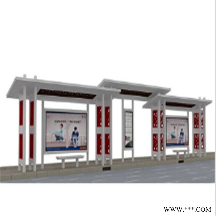 新境界厂家定制智能候车亭 城市公交站台太阳能滚动画面广告灯箱 量大齐优图2