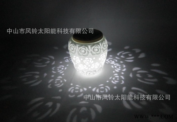 工厂 款太阳能陶瓷灯、太阳能小夜灯、太阳能吧台灯图2